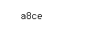 Captcha: a8ce